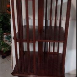 Antique revolving bookcase or Bar.