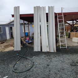 12-          12ft X 2ft [11' 9" X 19"] Sheet Metal Roof. Lamina