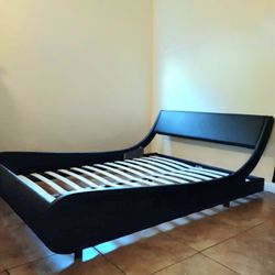 KING platform bed frame comes NEW IN BOX, mattress sold separately