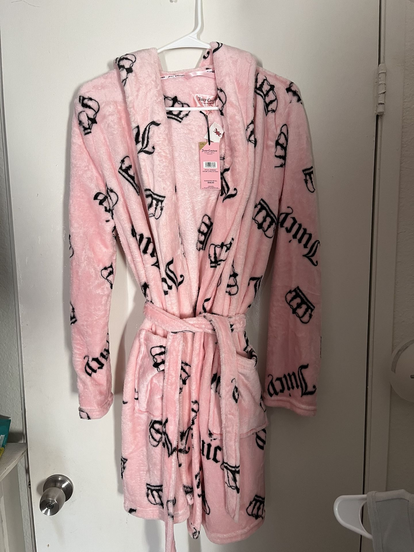 Juicy Couture Plush Robe Brand New L/XL