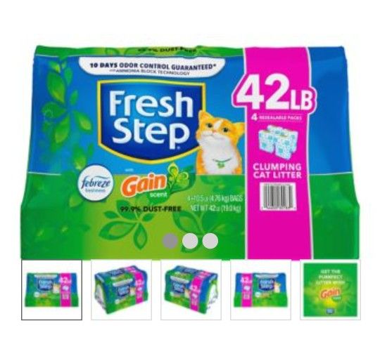 Fresh Step With Febreeze Gain scent