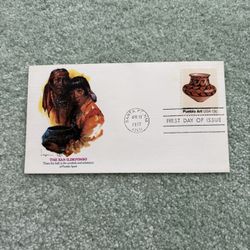 1977 First Day Of Issue Cover Commemorating Pueblo Art Pottery With A 13¢ Art Stamp #1707