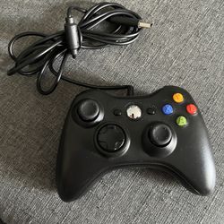 Wired Black Controller For The Microsoft Xbox 360