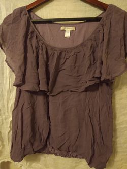 Blouse -Medium Pastel Purple Silk