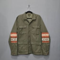 Loser Machine Field Jacket Mens XL Olive Workwear Coat (See Flaw)