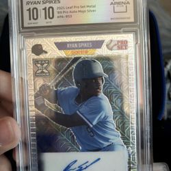 Gem Mint 10 Autograph ryan Spikes 