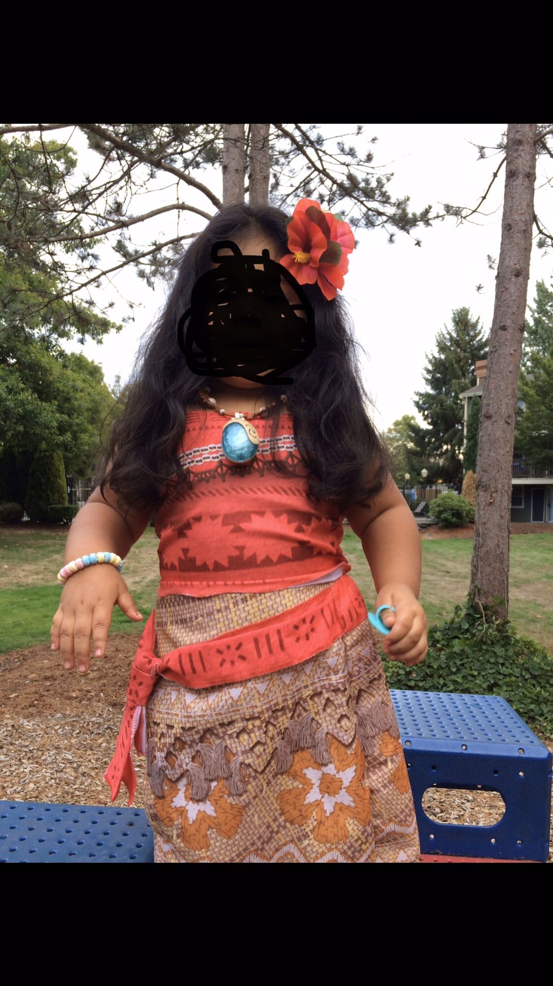 Moana size 4-6x girls Costume ( shirt & skirt only)