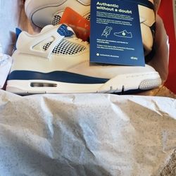 Air Jordan Retro 4 "Industrial Blue" Sz 12M