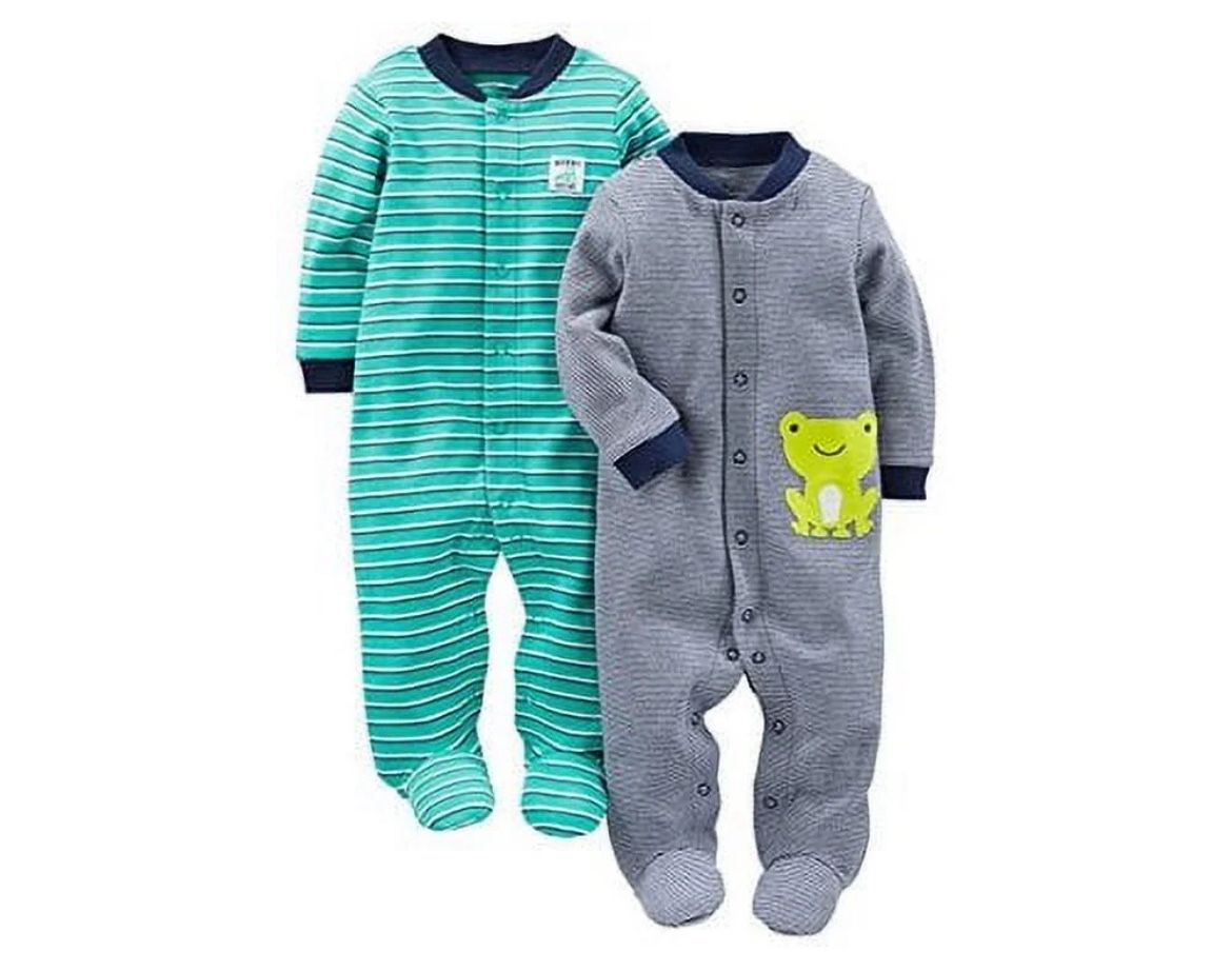 Frog 2-Way Zip Footie Sleep & Play Pajamas