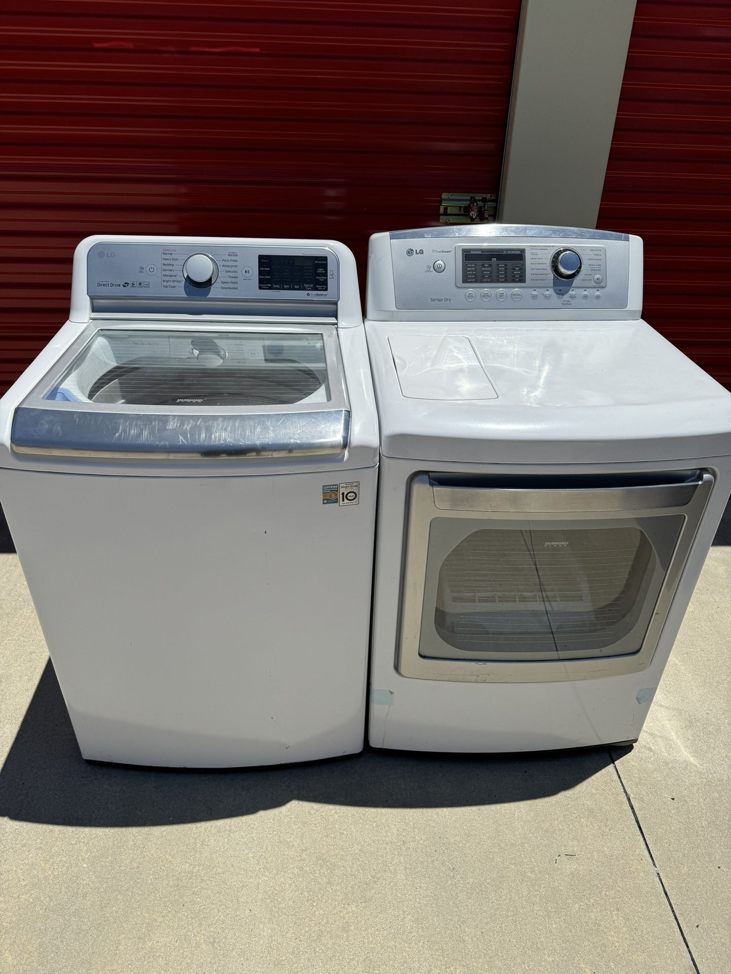 LG washer and dryer set 