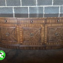 Fancher Mid-Century Italians Provincial Walnut Buffet Credenza