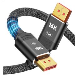 Highwings Displayport Cable 2.1, 16K DP 2.0 Cable 6FT [16K 6 Feet