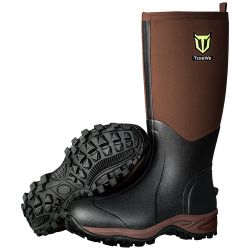 Tidewe Rubber Neoprene Boots Men and Women Waterproof Durable 6mm Hunting Boots