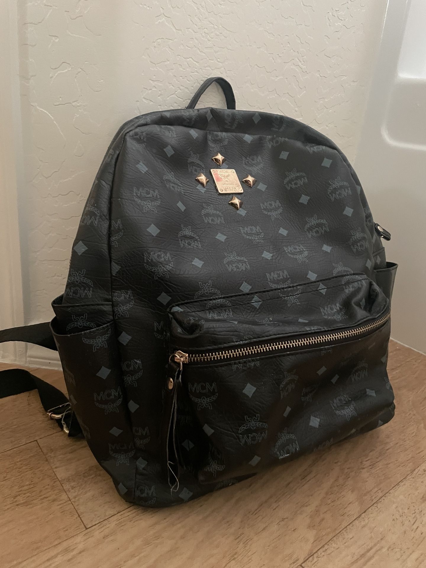 MCM designer black backpack