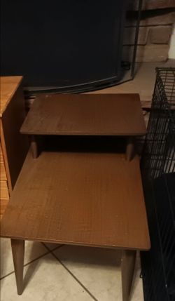 Mid Century Two Tier Table