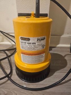 Mondi 1/2 HP Utility & Sump Pump 1585 GPH