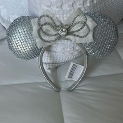 Disney parks, gorgeous, silver iridescent ears