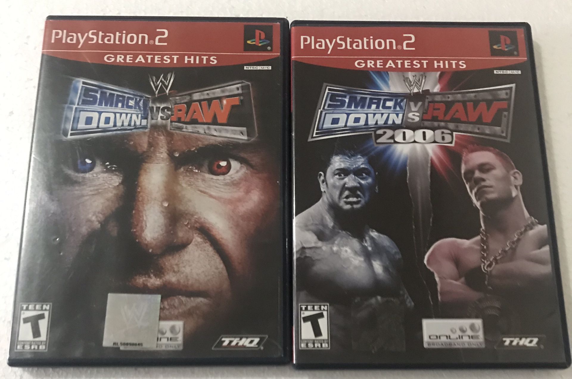 WWE Playstation 2 Game Bundle
