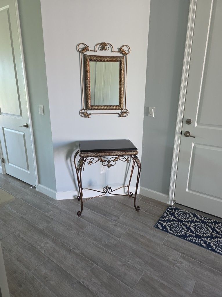 Table & Matching Mirror
