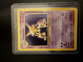 Alakazam from the original 1999 Base Set.  Holo Rare