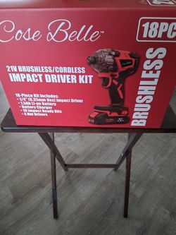 Cose belle 18 pieces 21V brushless/ cordless impact driver kit