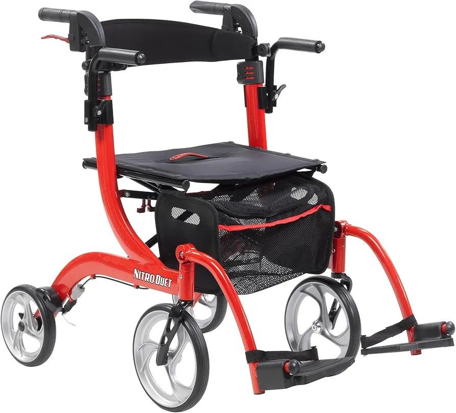 Drive Nitro Dual - Transport Wheelchair/ Rollator