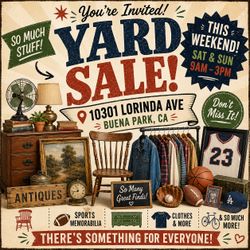 Huge multi-family Yard Sale