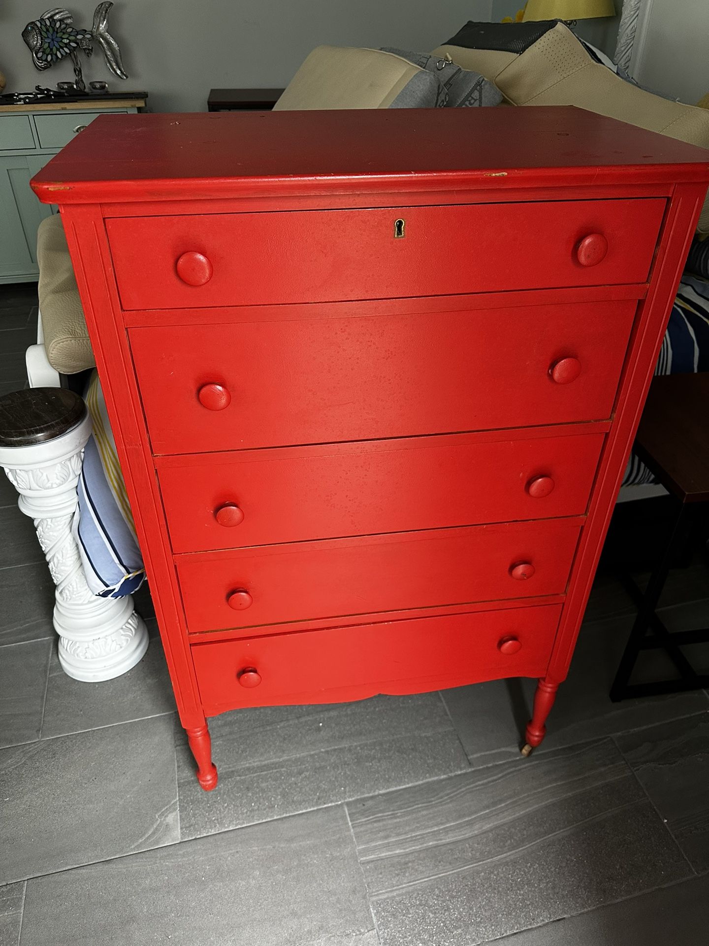 Leavens Boston Antique 8 Drawer Dresser
