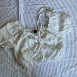 White Crop Top
