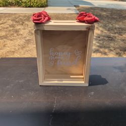 Honeymoon Fund Wooden Box For Wedding/Bridal Shower