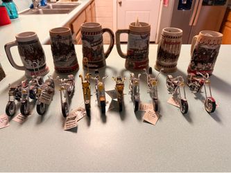 Budweiser mug and Budweiser chopper collection