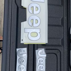 Jeep OEM Chrome/silver Emblems