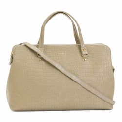 NWT Leather Large Triple Entry Satchel