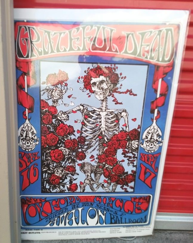 THE GRATEFUL DEAD 1966 AVALON BALLROOM POSTER SAN FRANCISCO 24X36