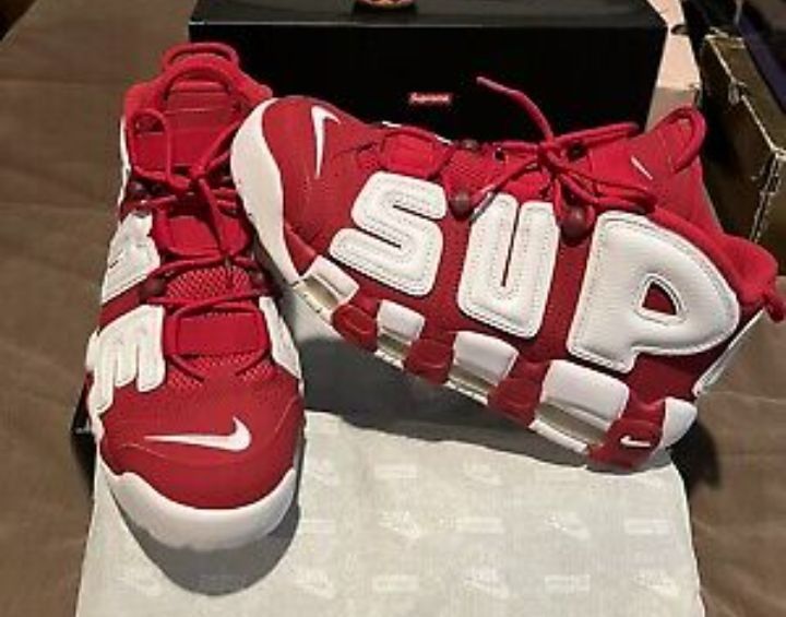 Rare Varsity Red Jordan x Supreme Suptempo Sneakers - Size 10 - Unleash  Your Style! for Sale in Phoenix, AZ - OfferUp