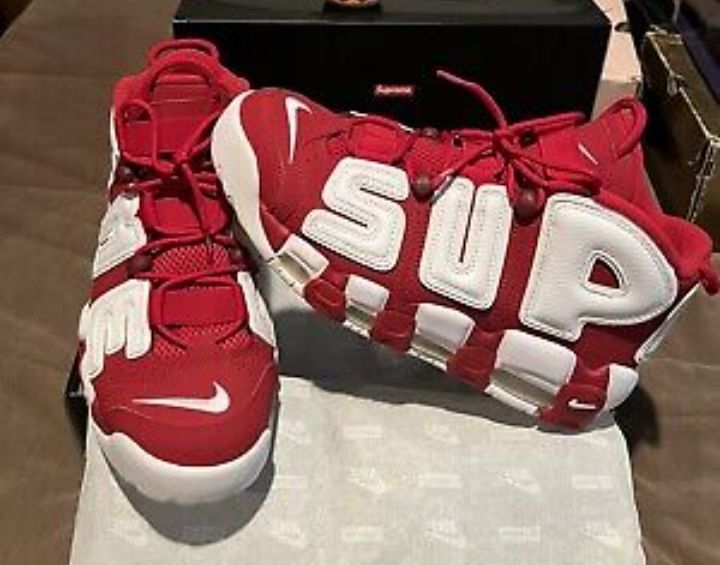 🔥 Rare Varsity Red Jordan x Supreme Suptempo Sneakers - Size 10 - Unleash Your Style! 🔥