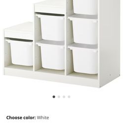 2 IKEA Organizers With Bins