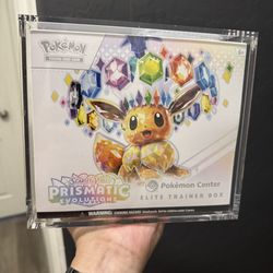 Prismatic Evolutions Pokemon Center Elite Trainer Box