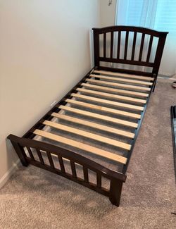 Twin Size Wooden Bed Frame