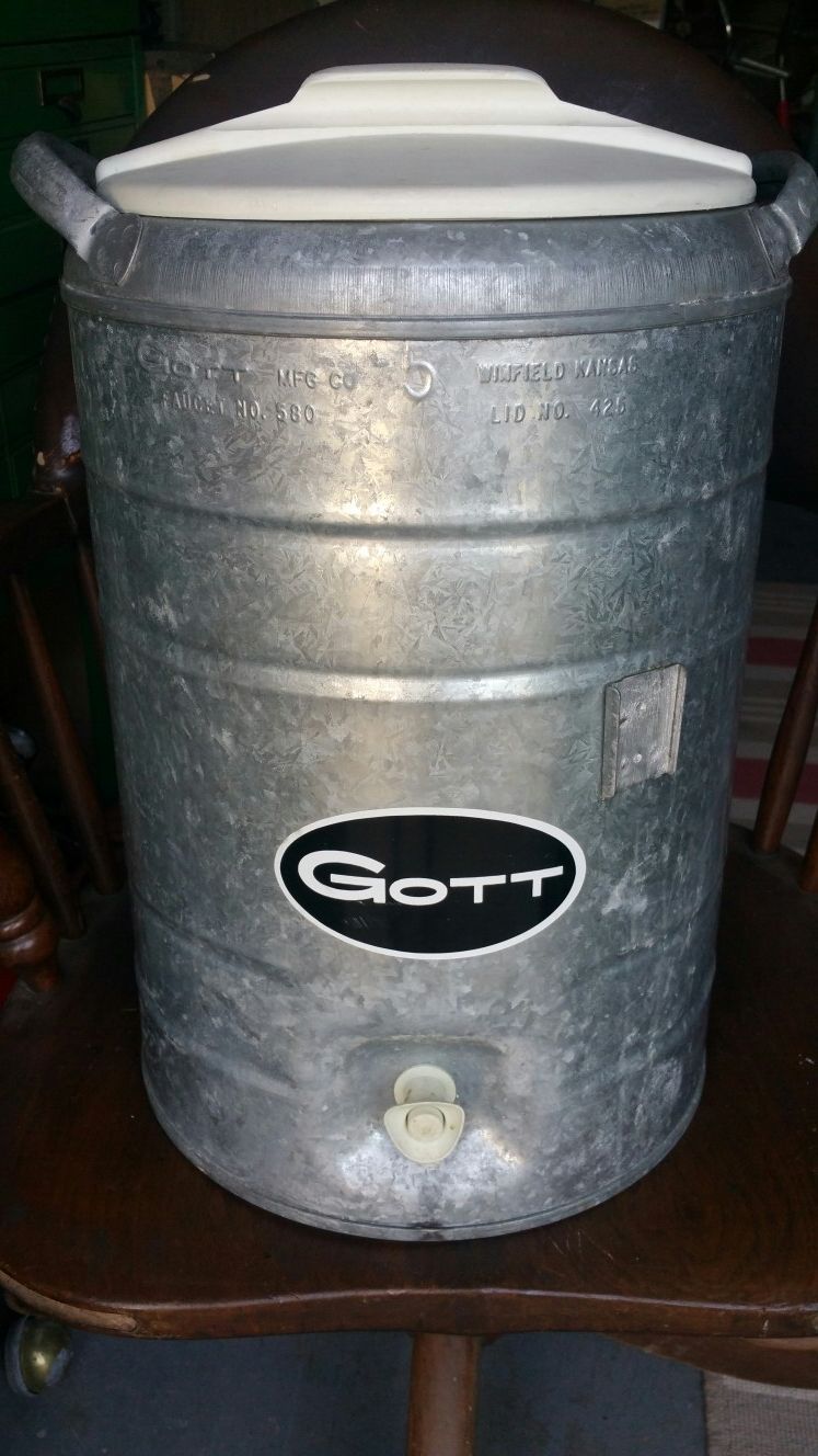 Vintage Galvanized Water Cooler
