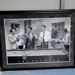 The Rat Pack 4 Playing Pool Framed Print