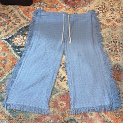 Vintage Baby Blue Tapestry Pants (1 of 1 Handmade)