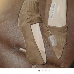 Manolo Suede Heels 