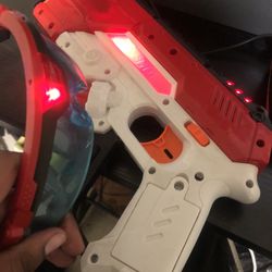 Gun toy NOT using it no more it works PERFECTLY.!!