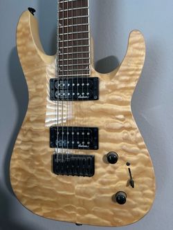 Jackson 7-String Electric Guitar Natural Quilted Maple