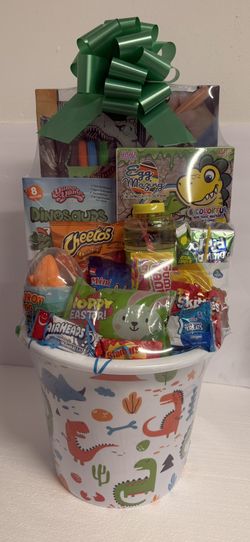 Dinosaur Easter basket