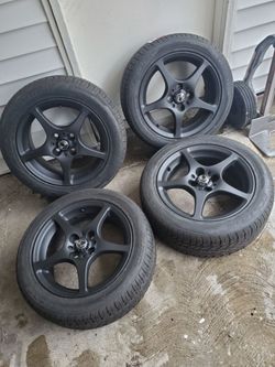 15 inch MR2 Spyder rims wheels on new kumho tires 4x100