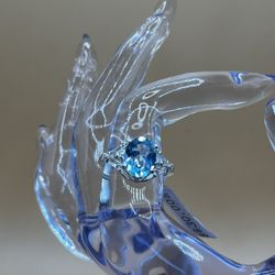 Beautiful Sky Blue Topaz Ring