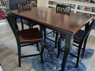 Dining table with four chairs