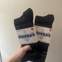 2 Large Bombas Socks (new) 